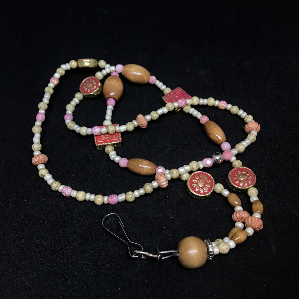 Beaded Lanyard - [Dreamsicle]